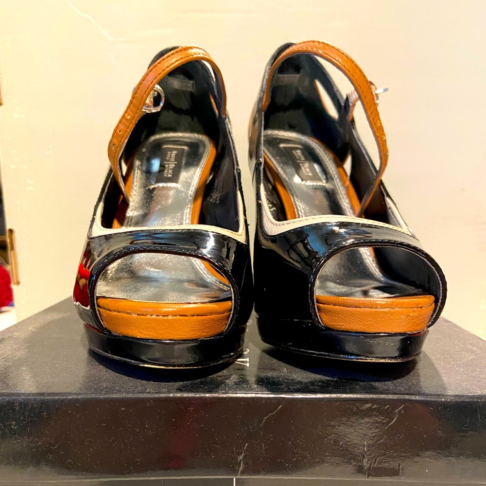 Whbm multi colored heel size 6 with box